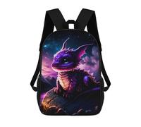 sinyumoney Magical Purple Dragon Sacs À Dos Pour Enfants, Cartables, Sacs À Dos Scolaires Imprimés En 3D, Sacs À Dos De Voyage Tendance Pour Enfants (primaire, Collège) 17inch