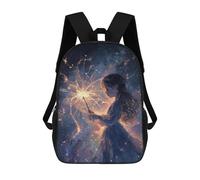 sinyumoney Magical Sparkler Night Sky Sac À Dos Scolaire Imprimé En 3D Pour Enfants, Sac À Dos De Voyage Tendance Et Décontracté Pour Écoliers 17inch