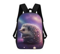 sinyumoney Magical Sparkling Hedgehog Sac À Dos Scolaire Imprimé En 3D, Sac À Dos Décontracté Pour Enfants, Sac D'école Imprimé En 3D Pour Garçons, Primaire Et Collège 17inch