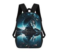 sinyumoney Magical Temple with Starry Sacs À Dos Scolaires Pour Enfants, Sac D'école Tendance, Sac D'école Imprimé En 3D Pour Garçons, Élèves Du Primaire Et Du Collège 17inch