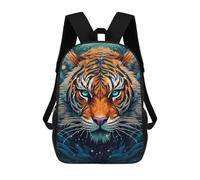 sinyumoney Magical Tiger Portrait Sac À Dos Scolaire Pour Enfants, Imprimé En 3D, Tendance Et Décontracté, Pour Garçons, Élèves Du Primaire Et Du Collège 17inch