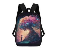 sinyumoney Magical Tree of Life Fantasy Artwork 17inch Sacs À Dos Scolaires Imprimés En 3D - Sacs À Dos Tendance Pour Garçons Du Primaire Et Du Collège