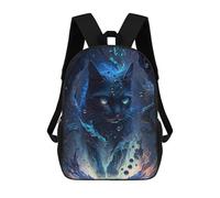 sinyumoney Magical Water Cat Sac À Dos Enfant, Sac D'école, Sac À Dos Imprimé 3D Avec Motif De Dessin Animé, Grande Capacité, Pour Garçons Et Filles 17inch