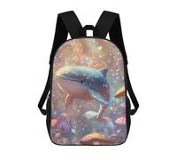 sinyumoney Magical Whales in Fantasy Forest 17inch Sacs À Dos Scolaires Imprimés En 3D - Sacs À Dos Tendance Pour Garçons Du Primaire Et Du Collège
