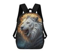 sinyumoney Magical White Lion Sac À Dos Scolaire Pour Filles Et Garçons, Grande Capacité, Léger, Pour Enfants Et Étudiants 17inch