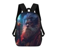 sinyumoney Magical Wizard Portrait Sac À Dos Scolaire Imprimé En 3D, Sac À Dos Tendance Pour Enfants, Sac À Dos Pour Garçons, Élèves Du Collège 17inch