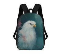 sinyumoney Majestic Bald Eagle Portrait Sacs À Dos Scolaires Pour Enfants, Sac D'école Imprimé En 3D Pour Garçons, Élèves Du Primaire Et Du Collège 17inch