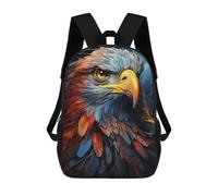 sinyumoney Majestic Eagle Portret Sac À Dos Enfant, Cartable Imprimé En 3D Pour Garçons Et Adolescents 17inch