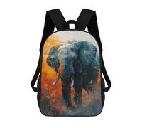 sinyumoney Majestic Elephant Gaze Sac À Dos Scolaire Pour Adolescents, Imprimé En 3D, Ajustable, À Poches Tendance, Pour Enfants, Garçons, Filles, Étudiants Et Adolescents 17inch