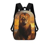 sinyumoney Majestic Lion at Sunset Sac À Dos Scolaire Imprimé En 3D Pour Garçons Et Filles, Sac À Dos Pour Ordinateur Portable Pour Enfants/étudiants/adultes 17inch