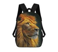 sinyumoney Majestic Lion Portrait Sac À Dos Scolaire Imprimé En 3D Pour Enfants, Sac À Dos De Voyage Tendance Et Décontracté Pour Écoliers 17inch