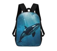 sinyumoney Majestic Orca Whale Killer Sac À Dos Pour Enfants, Impression 3D, Sac D'école Pour Garçons Et Filles, Sac À Dos Tendance Et Décontracté Pour Écoliers 17inch