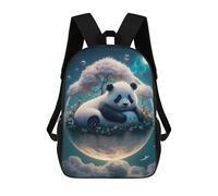 sinyumoney Majestic Panda Bear Sac À Dos Scolaire Enfant Tendance Et Décontracté, Sac À Dos Imprimé En 3D Pour Garçon, Grand Sac À Dos 17inch