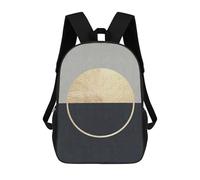 sinyumoney Marble And Gold Art 7 Sac À Dos Scolaire Imprimé En 3D Pour Enfants, Sac À Dos Garçon/fille, Sac De Voyage Pour Enfants 17inch