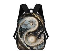 sinyumoney Marble Yin And Yang Sac À Dos, Cartable Imprimé En 3D, Sac À Goûter, Sac À Dos De Voyage, Sac À Dos Entre Amis, Sac À Dos Scolaire Pour Filles Et Garçons 17inch