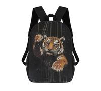 sinyumoney Marionette Tiger Puppet Art Sac À Dos Scolaire Pour Enfants, 43 Cm (17 Pouces), Imprimé En 3D, Pour Garçons, Élèves Du Primaire Et Du Collège