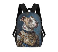 sinyumoney Medieval Dog Armor Painting 17inch Sacs À Dos Scolaires Imprimés En 3D - Sacs À Dos Tendance Pour Garçons Du Primaire Et Du Collège