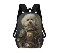 sinyumoney Medieval Poodle in Armor Sac À Dos Enfant, Cartable, Sacs À Dos Scolaires Imprimés En 3D Pour Élèves Du Primaire Et Du Collège, Cadeau D'anniversaire Pour Adolescents 17inch