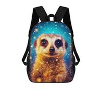 sinyumoney Meerkat in Winter Wonderland Sacs À Dos Pour Enfants, Cartables Imprimés En 3D, Sacs À Dos Pour Élèves Du Primaire Et Du Collège (garçons Et Filles) 17inch