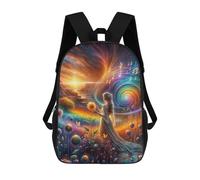 sinyumoney Melody of Heart Sac À Dos, Cartable Imprimé En 3D, Sac À Goûter, Sac À Dos De Voyage, Sac À Dos Entre Amis, Sac À Dos Scolaire Pour Filles Et Garçons 17inch