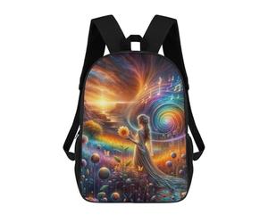 sinyumoney Melody of Heart Sac À Dos, Cartable Imprimé En 3D, Sac À Goûter, Sac À Dos De Voyage, Sac À Dos Entre Amis, Sac À Dos Scolaire Pour Filles Et Garçons 17inch