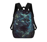 sinyumoney Mermaid Cat Fantasy Fusion Sac À Dos Imprimé En 3D, Sac D'école Décontracté Et Tendance Pour Enfants, Sac D'école Pour Garçons, Collégiens 17inch