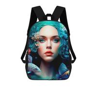 sinyumoney Mermaid Dreams Underwater Fantasy Sacs À Dos Pour Enfants, Sac D'école Imprimé En 3D, Cartable Pour Enfants, Sac De Voyage, Sac À Dos Garçon Fille, Sac D'école Pour Enfants 17inch