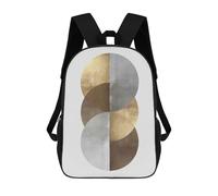 sinyumoney Metal And Gold Art 04 Sac À Dos Scolaire Imprimé En 3D Pour Enfants, Sac À Dos Garçon/fille, Sac De Voyage Pour Enfants 17inch