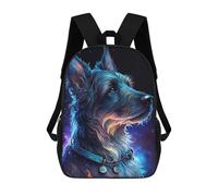 sinyumoney Miniature Schnauzer Dog Sac À Dos Scolaire Imprimé En 3D Pour Enfants, Sac À Dos Garçon/fille, Sac De Voyage Pour Enfants 17inch