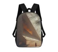 sinyumoney Minimalism in Architecture Sac À Dos Scolaire Imprimé En 3D, Sac À Dos Tendance Pour Enfants, Sac À Dos Pour Garçons, Élèves Du Collège 17inch