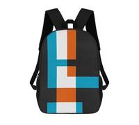 sinyumoney Minimalist Figures 08 Sac À Dos Enfant Fille 3D, Sac D'école, Sac À Dos Pour Tout-petits, Sac À Dos Décontracté, Sac À Livres Tendance 17inch