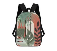 sinyumoney Minimalist Floral 04 Sac À Dos Enfant Fille 3D, Sac D'école, Sac À Dos Pour Tout-petits, Sac À Dos Décontracté, Sac À Livres Tendance 17inch