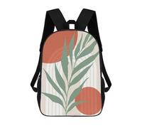 sinyumoney Minimalist Floral 50 Sac À Dos Enfant, Cartable Imprimé En 3D Pour Garçons Et Adolescents 17inch