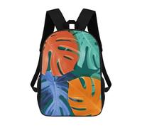 sinyumoney Minimalist Floral 66 Sacs À Dos Scolaires Pour Enfants, Sac D'école Imprimé En 3D Pour Garçons, Élèves Du Primaire Et Du Collège 17inch