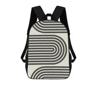 sinyumoney Minimalist Lines 06 Sac À Dos Scolaire Imprimé En 3D Pour Garçons Et Filles, Sac À Dos Pour Ordinateur Portable Pour Enfants/étudiants/adultes 17inch