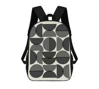 sinyumoney Minimalist Lines 21 Sac À Dos Scolaire Pour Filles Et Garçons, Grande Capacité, Léger, Pour Enfants Et Étudiants 17inch