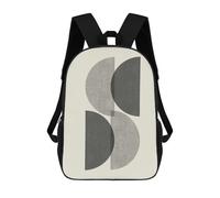 sinyumoney Minimalist Lines 46 Sac À Dos Scolaire Imprimé En 3D, Sac À Dos Décontracté Pour Enfants, Sac D'école Imprimé En 3D Pour Garçons, Primaire Et Collège 17inch