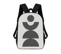 sinyumoney Minimalist Lines 47 Sac À Dos Scolaire Imprimé En 3D Pour Enfants, Sac À Dos Garçon/fille, Sac De Voyage Pour Enfants 17inch