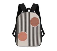 sinyumoney Minimalist Lines 6 Sacs À Dos Pour Enfants, Sac À Dos Scolaire, Sac À Dos Imprimé En 3D Pour Enfants, Sac À Dos De Voyage, Sac À Livres, Sac D'école Pour Enfants 17inch