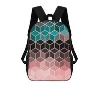 sinyumoney Modern Collage E Sac À Dos Scolaire Imprimé En 3D, Sac À Dos Décontracté Pour Enfants, Sac D'école Imprimé En 3D Pour Garçons, Primaire Et Collège 17inch