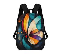 sinyumoney Modern Cubism Butterfly Sacs À Dos Scolaires Pour Garçons Et Filles, Sacs À Dos Décontractés Pour Le Sport, Sacs À Dos De Grande Capacité Pour L'école Primaire 17inch