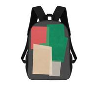 sinyumoney Modern Textures 01 Sac À Dos Scolaire Pour Filles Et Garçons, Grande Capacité, Léger, Pour Enfants Et Étudiants 17inch
