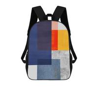 sinyumoney Modern Textures 04 Sac À Dos Scolaire Pour Enfants Imprimé En 3D, Idéal Pour Les Voyages Et Les Livres 17inch