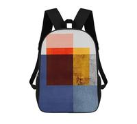 sinyumoney Modern Textures 05 Sac À Dos Enfant Fille 3D, Sac D'école, Sac À Dos Pour Tout-petits, Sac À Dos Décontracté, Sac À Livres Tendance 17inch
