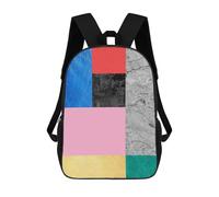 sinyumoney Modern Textures 10 Sac À Dos Enfant, Cartable Imprimé En 3D Pour Garçons Et Adolescents 17inch