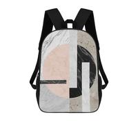 sinyumoney Modern Textures II Sac À Dos Scolaire Imprimé En 3D, Sac À Dos Décontracté Pour Enfants, Sac D'école Imprimé En 3D Pour Garçons, Primaire Et Collège 17inch