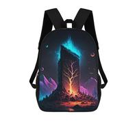 sinyumoney Monolith Lighting Sacs À Dos Scolaires Pour Enfants, Sac D'école Tendance, Sac D'école Imprimé En 3D Pour Garçons, Élèves Du Primaire Et Du Collège 17inch