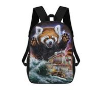 sinyumoney Monster Red Panda Kraken Sac À Dos Scolaire, Sac À Dos Pour Garçons Et Adolescents, Cadeau, Sac À Dos Imprimé En 3D, Sac À Dos Scolaire, Sac À Livres 17inch