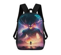 sinyumoney Monstrous Confrontation Sac À Dos Scolaire Pour Enfants Imprimé En 3D, Idéal Pour Les Voyages Et Les Lectures, Pour Les Garçons Et Les Élèves Du Primaire 17inch