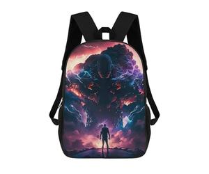 sinyumoney Monumental Stormscape Sac À Dos Scolaire Imprimé En 3D Pour Enfants, Sac À Dos De Voyage Tendance Et Décontracté Pour Écoliers 17inch